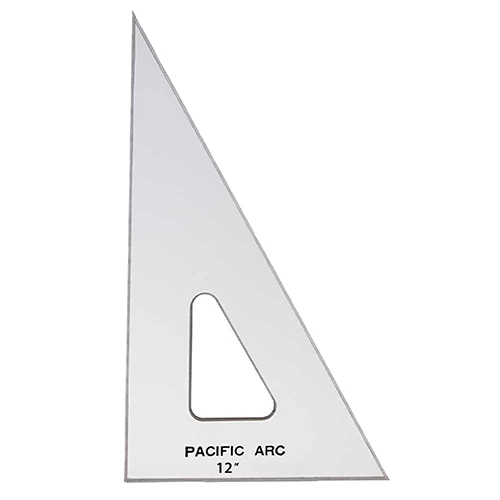 Pacific Arc Acrylic Triangles - 30/60/90 Degree with Inking Edge - Image 4