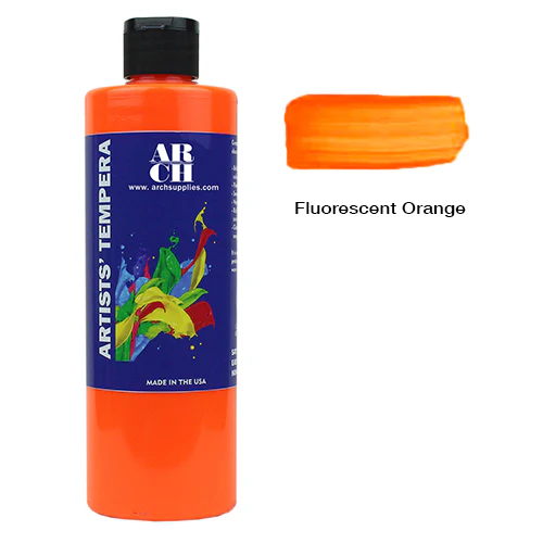 ARCH Artists' Tempera Paint, 16 fl oz Various Regular and Fluorescent Colors - Image 17