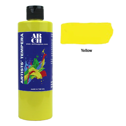 ARCH Artists' Tempera Paint, 16 fl oz Various Regular and Fluorescent Colors - Image 2