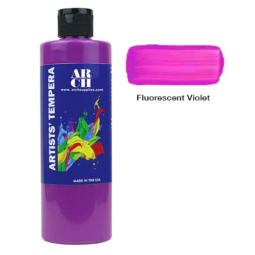 ARCH Artists' Tempera Paint, 16 fl oz Various Regular and Fluorescent Colors - Image 21