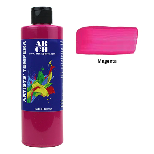 ARCH Artists' Tempera Paint, 16 fl oz Various Regular and Fluorescent Colors - Image 4
