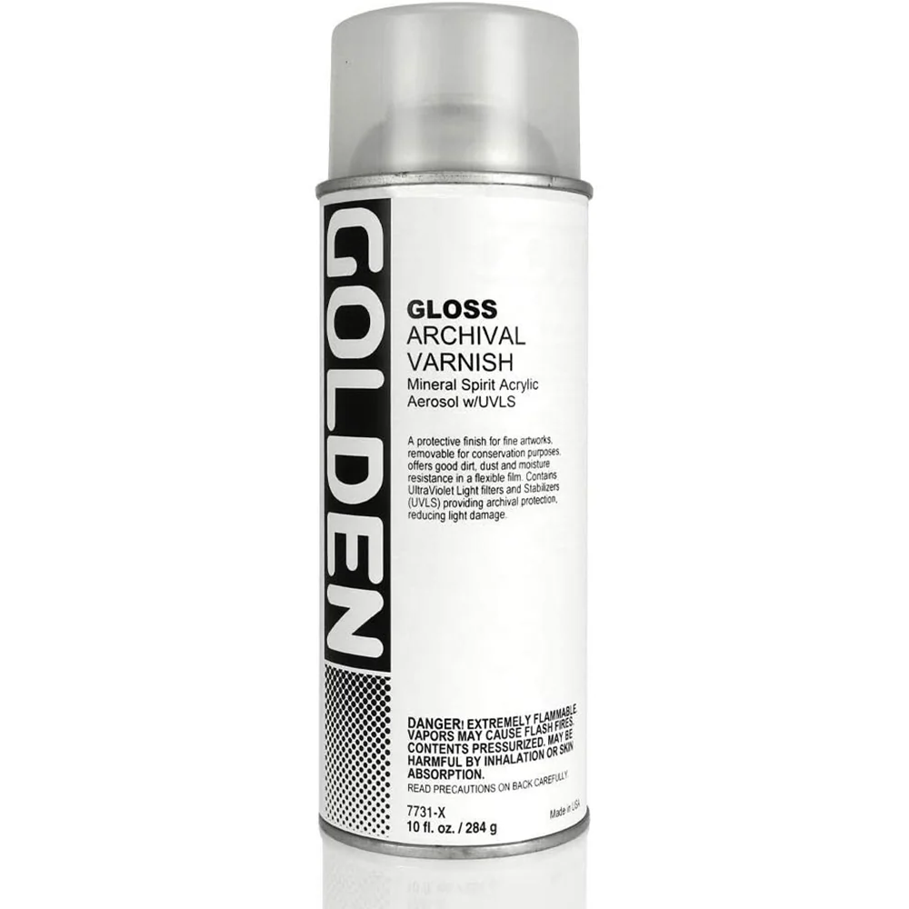 GOLDEN Archival 10oz Varnish Spray (Gloss, Satin, Matte) - Image 2