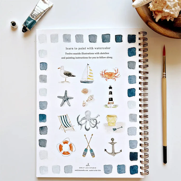 Emily Lex Watercolor Workbooks, Seaside - Image 2