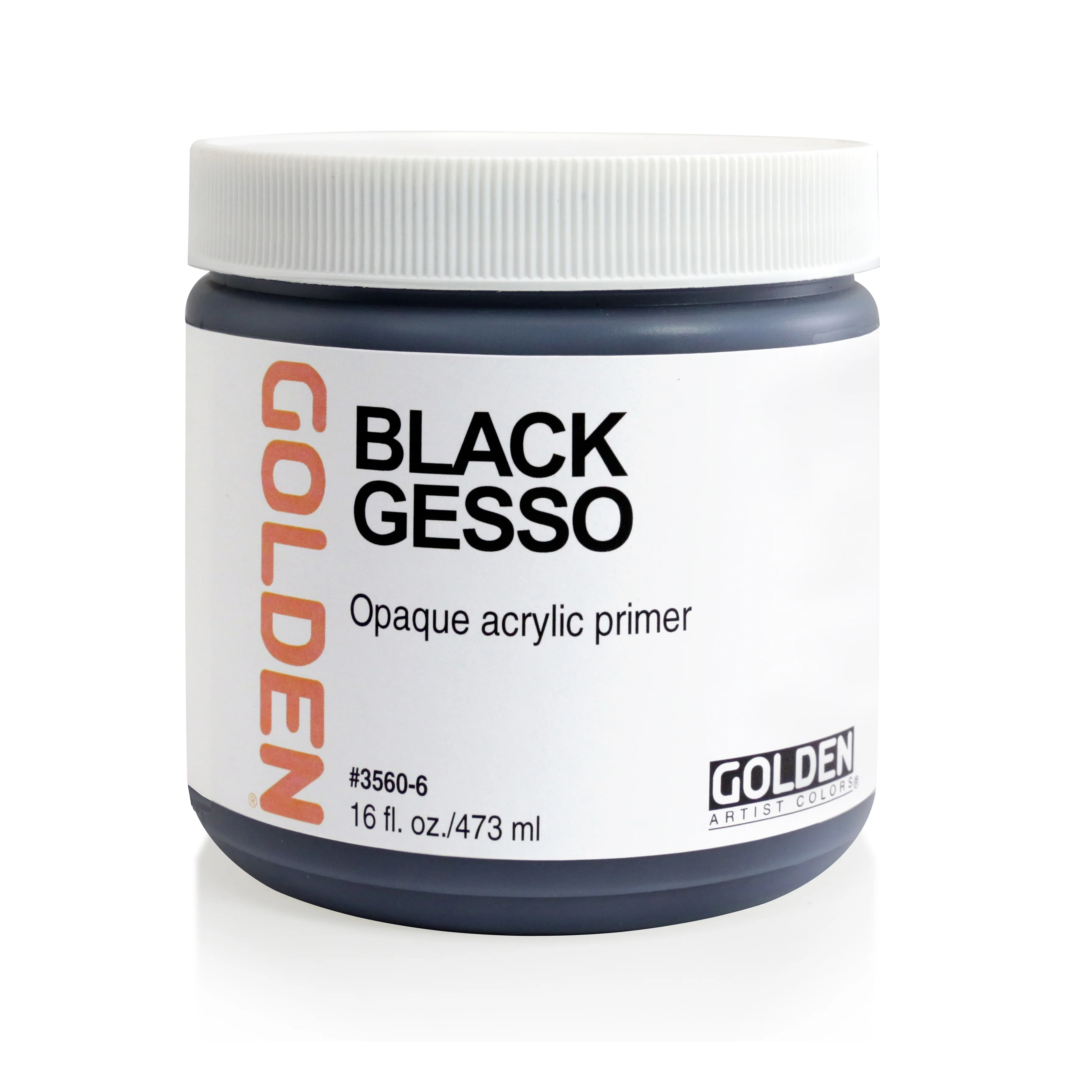 GOLDEN Black Gesso (8oz, 16oz, 32oz) - Image 2