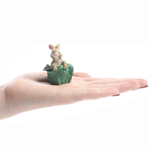 Bunny in Cabbage Figurine - Image 3