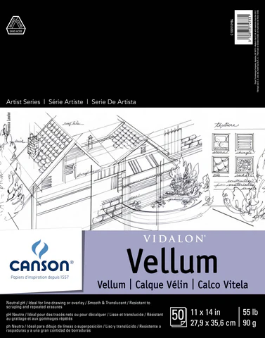 Canson Vidalon Vellum Pads and Sheets - Image 2