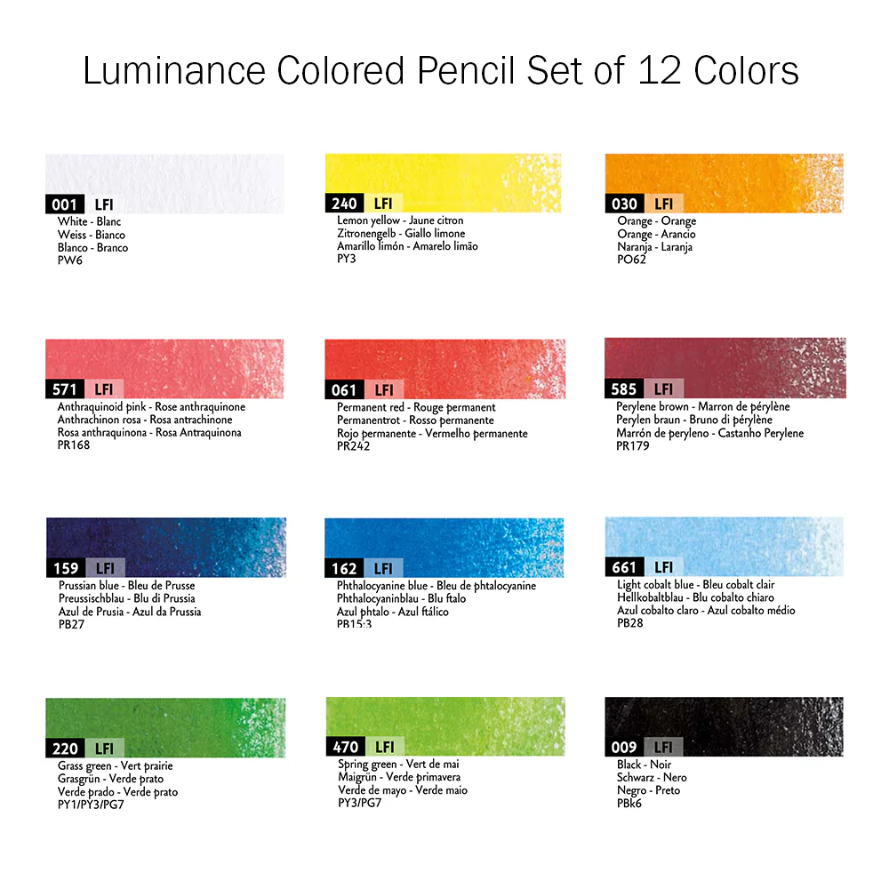 Caran d'Ache Luminance Colored Pencil Sets 12 or 20 count - Image 4