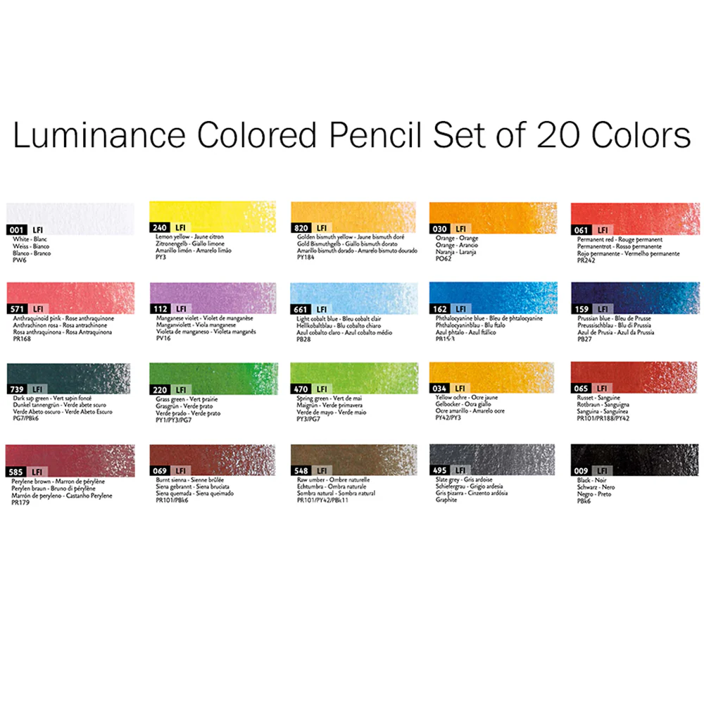 Caran d'Ache Luminance Colored Pencil Sets 12 or 20 count - Image 5