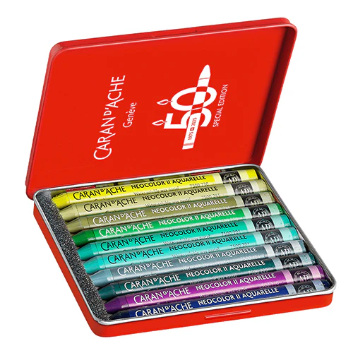 Caran d'Ache Neocolor II Aquarelle Special Edition "Lush", Set of 10 - Image 3
