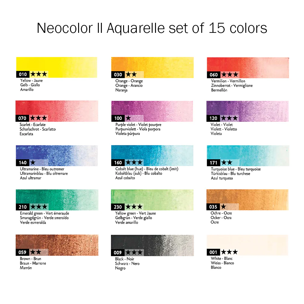 Caran d'Ache Neocolor II Watersoluble Pastel Metal Box Sets - Image 4