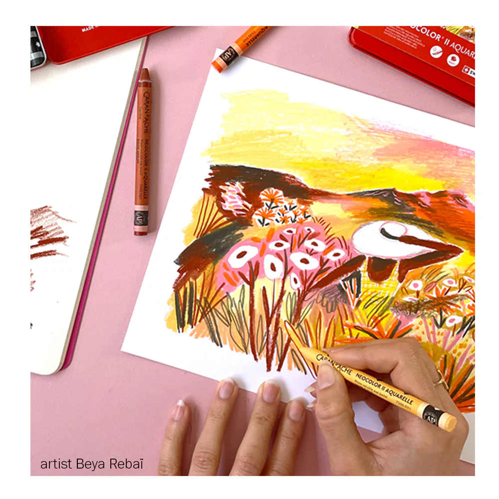 Caran d'Ache Neocolor II Watersoluble Pastel Metal Box Sets - Image 6