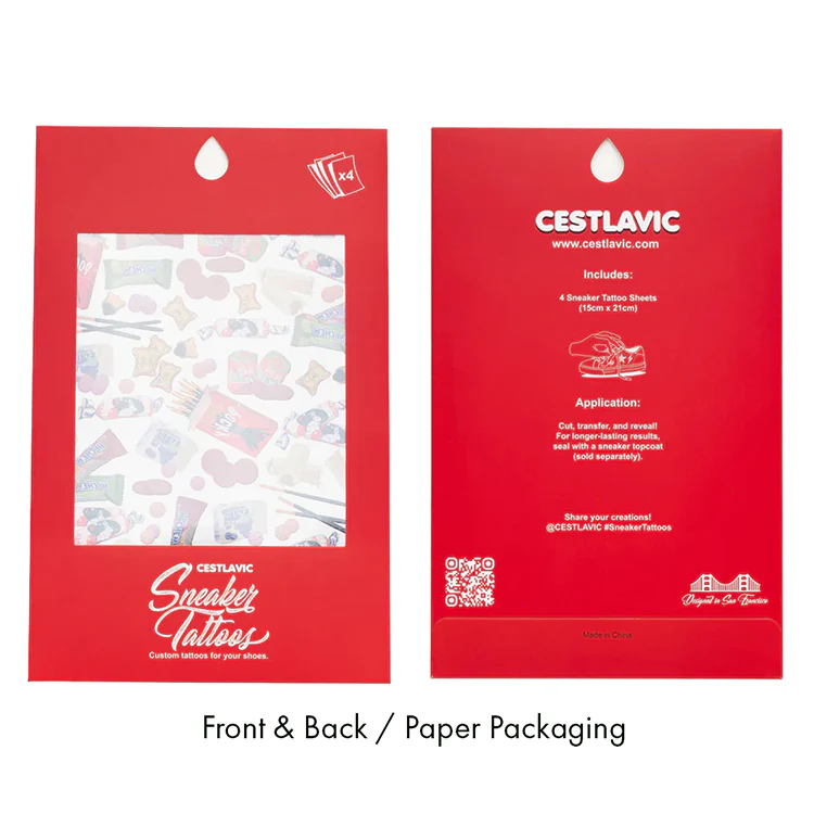CestlavicSneaker Tattoos® in Asian Candies 4 Sheets