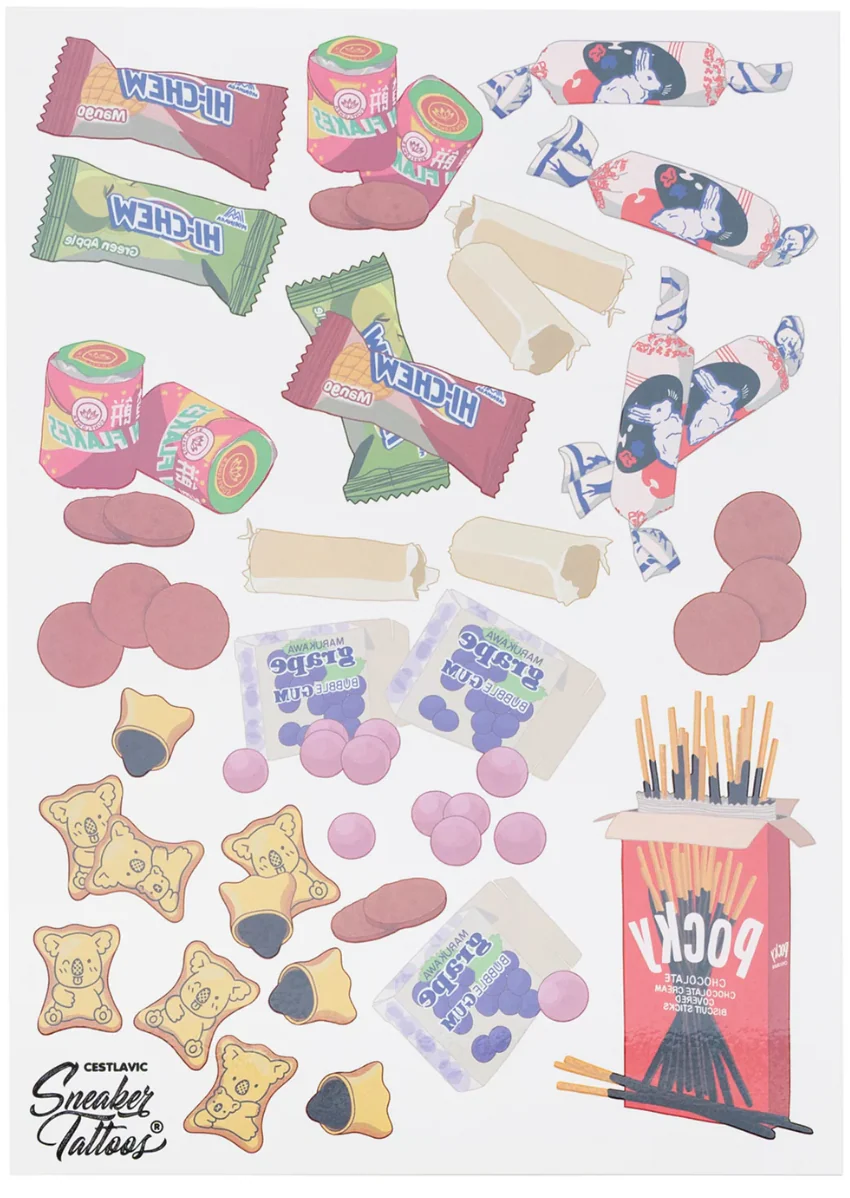 CestlavicSneaker Tattoos® in Asian Candies 4 Sheets - Image 2