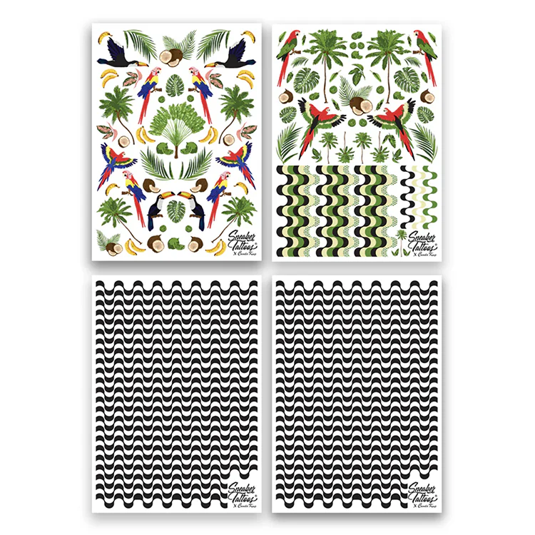 Cestlavic Sneaker Tattoos® in Tropical Island 4 Sheets - Image 2