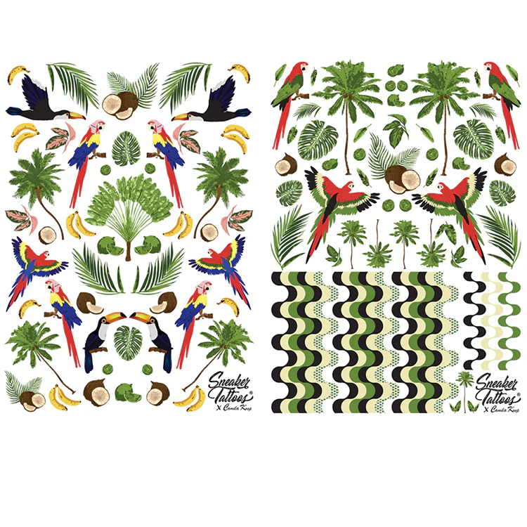 Cestlavic Sneaker Tattoos® in Tropical Island 4 Sheets - Image 3
