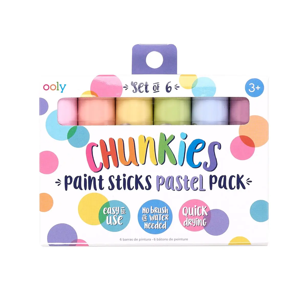 Ooly Chunkies Paint Sticks Pastel Set of 6