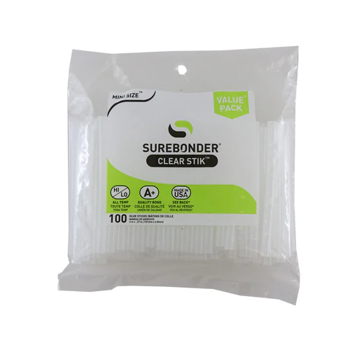 Clear Hot Glue Sticks, Mini Size (5/16" Diameter) - Image 2