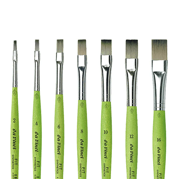 da Vinci Fit Synthetic Brushes, Flats