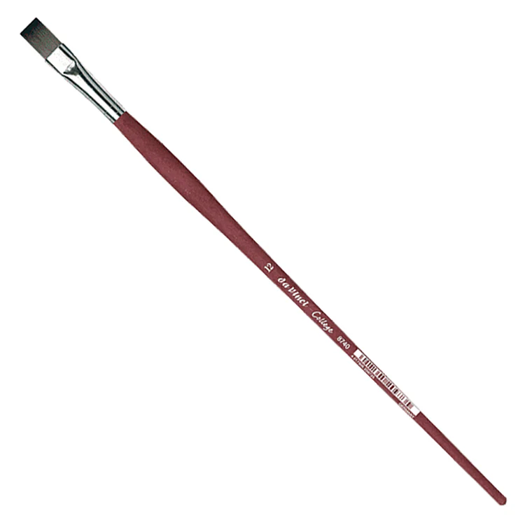 da Vinci College Long Handle Brushes, Flats - Image 7