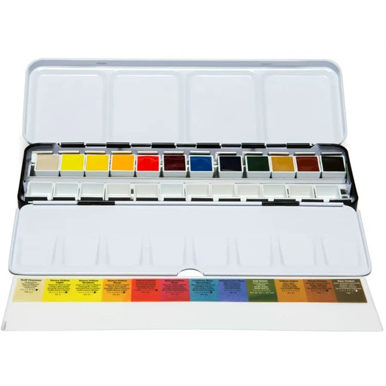 Daniel Smith Watercolor 1/2 Pans, Set of 12 - Image 2