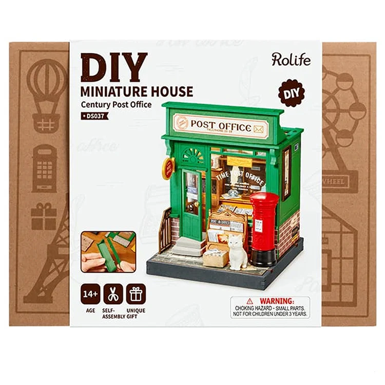 Diy Miniature House Kit: Century Post Office - Image 3