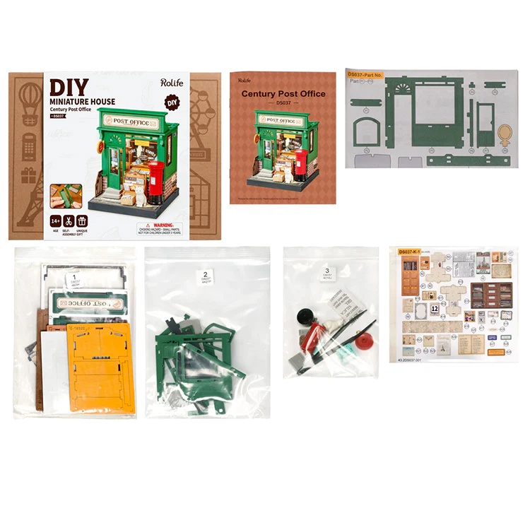 Diy Miniature House Kit: Century Post Office - Image 5