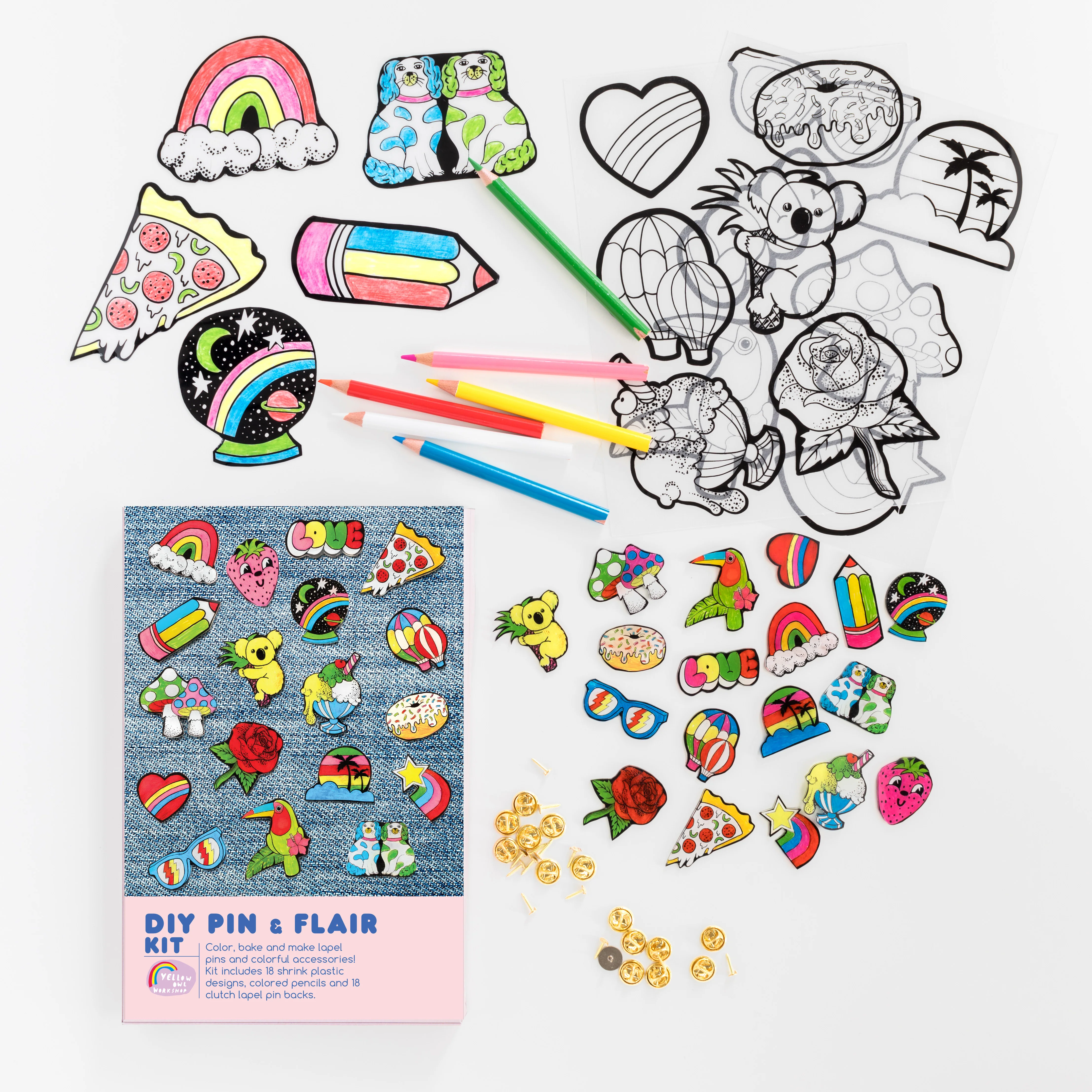 Yellow Owl Workshop DIY Pin & Flair Kit