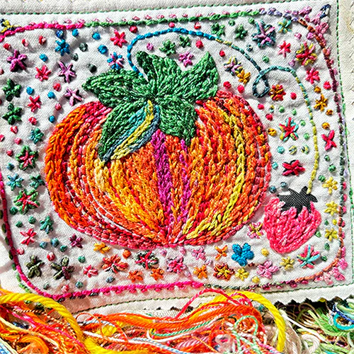 Dropcloth Embroidery Tea & Tomatoes Needlebook Kit - Image 2