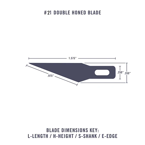 Excel #21 Stainless Steel Blade, 5pk or 15pk - Image 2