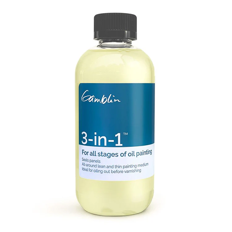 Gamblin 3-in-1 Oil Paint Medium, 4.2oz or 8.5oz