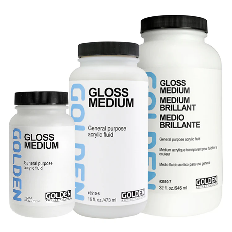 GOLDEN Gloss Mediums 8oz, 16oz, 32oz