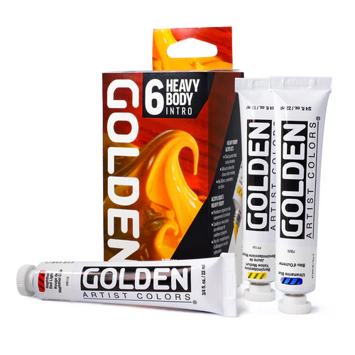 Golden Intro Heavy Body Set 6 x 22ml tubes - Image 4
