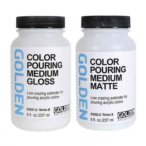 GOLDEN Color Pouring Mediums in Gloss or Matte