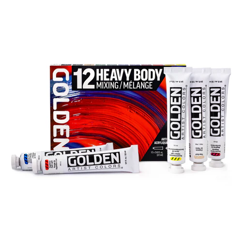 Golden Heavy Body Mixing Set 12 tubes X 22ml - Image 4