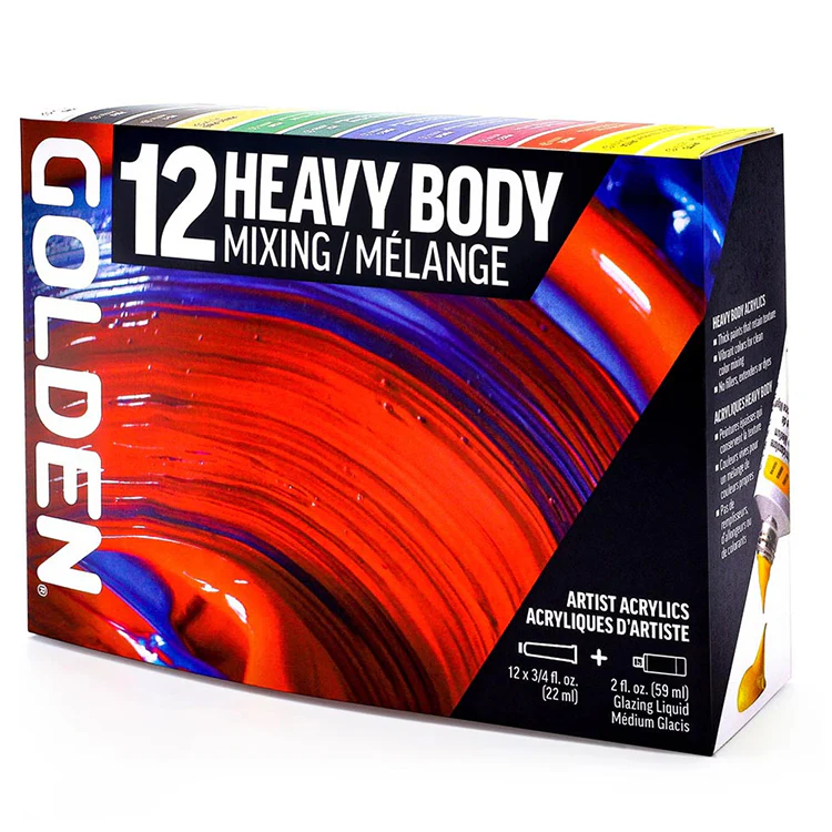 Golden Heavy Body Mixing Set 12 tubes X 22ml - Image 5