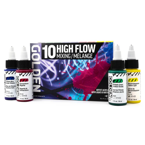 Golden High Flow Mixing Set 10 X 30ml bottles - Image 2