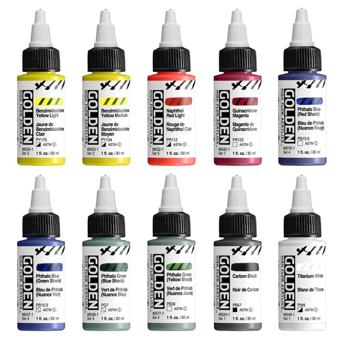 Golden High Flow Mixing Set 10 X 30ml bottles - Image 3