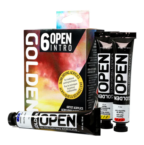 Golden Intro Open Acrylics Set 6 x 22ml tubes + Open Thinner - Image 4
