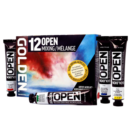 Golden Open Mixing Set 12 X 22ml tubes + Open Thinner - Image 2