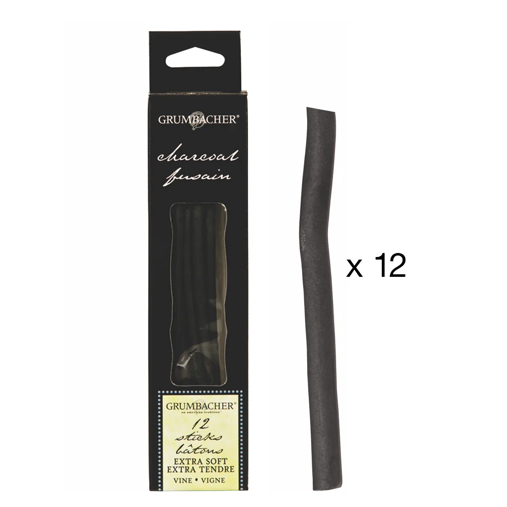 Grumbacher Vine Charcoal in 3pk or 12pk - Image 5