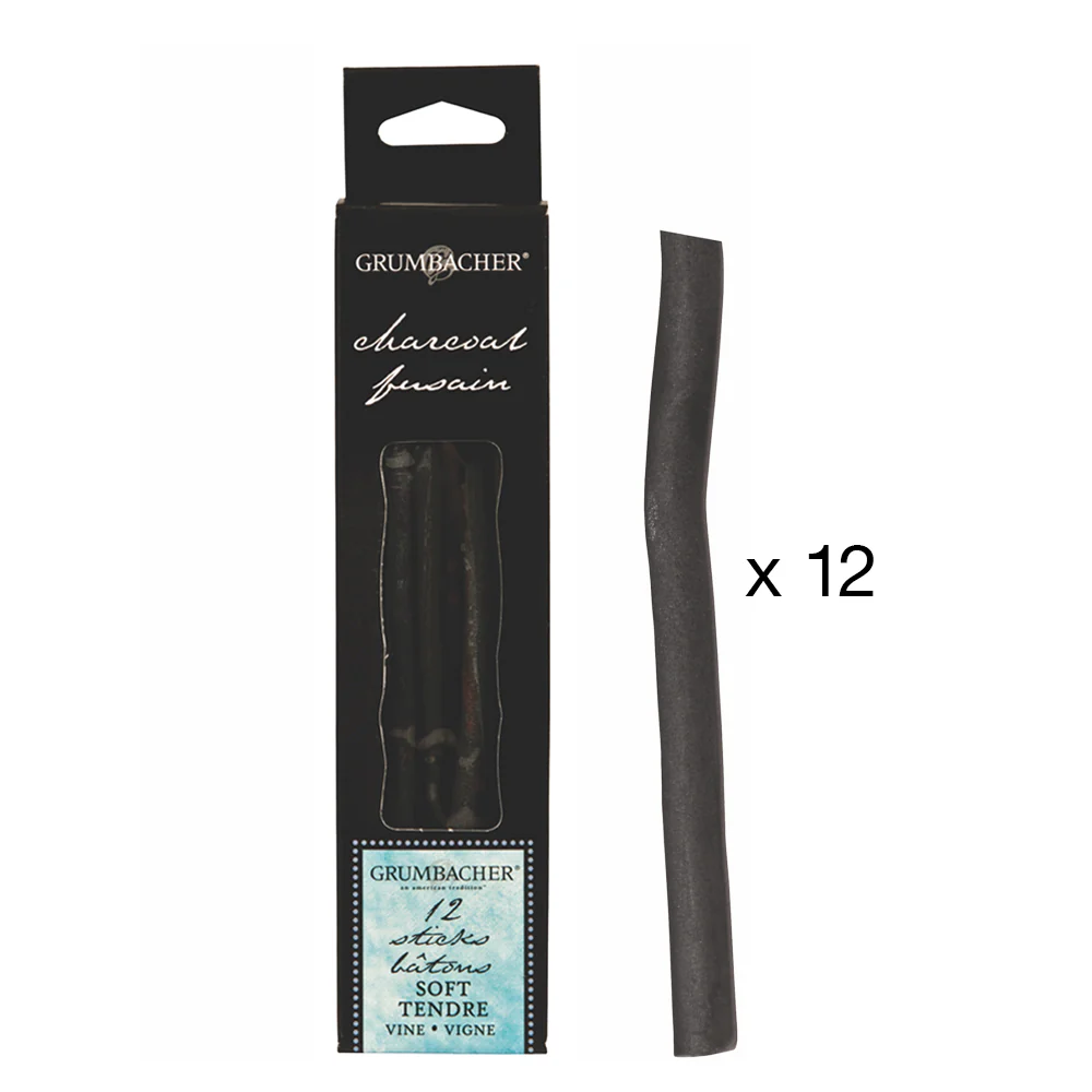 Grumbacher Vine Charcoal in 3pk or 12pk - Image 6
