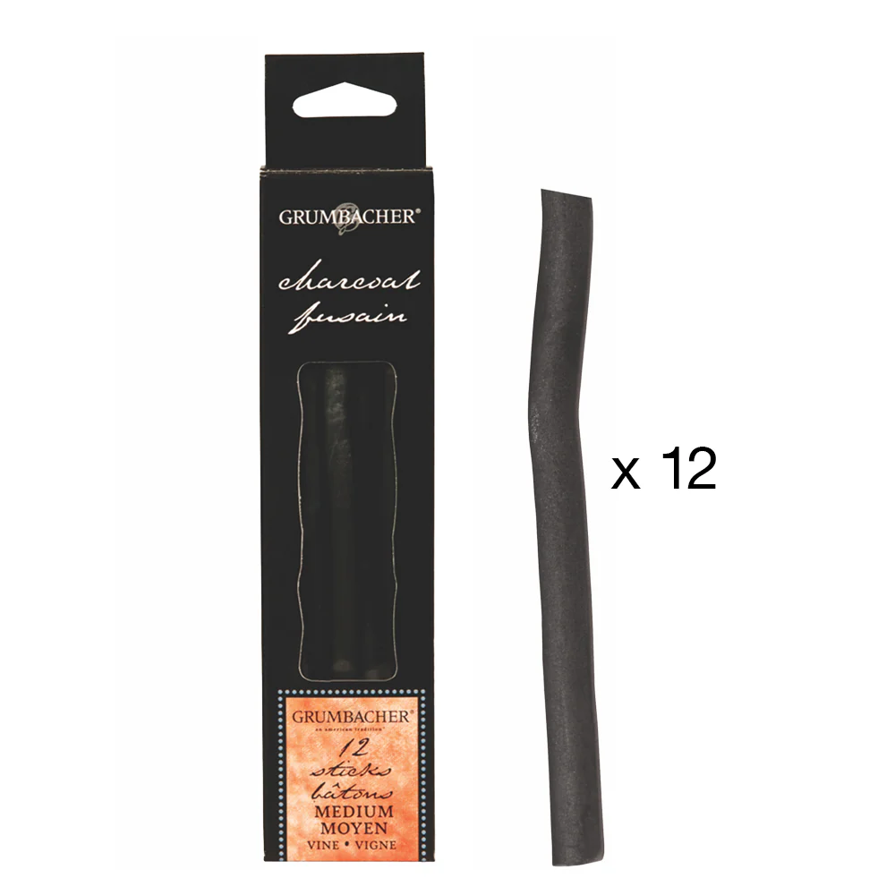 Grumbacher Vine Charcoal in 3pk or 12pk - Image 7