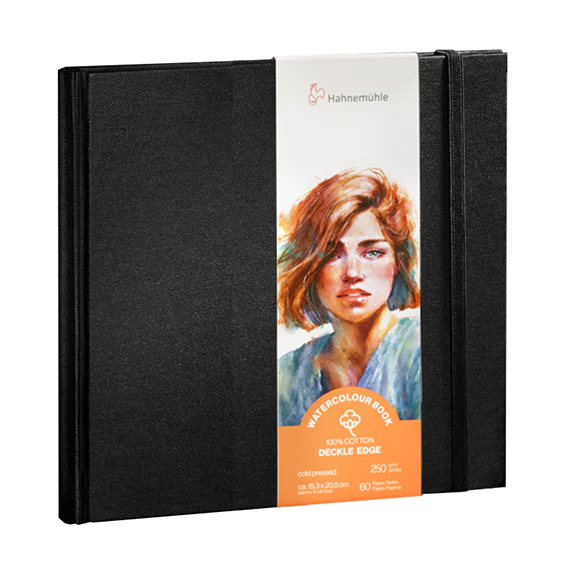 Hahnemühle Watercolour 100% Cotton Deckle Edge Book In Various Sizes - Image 4