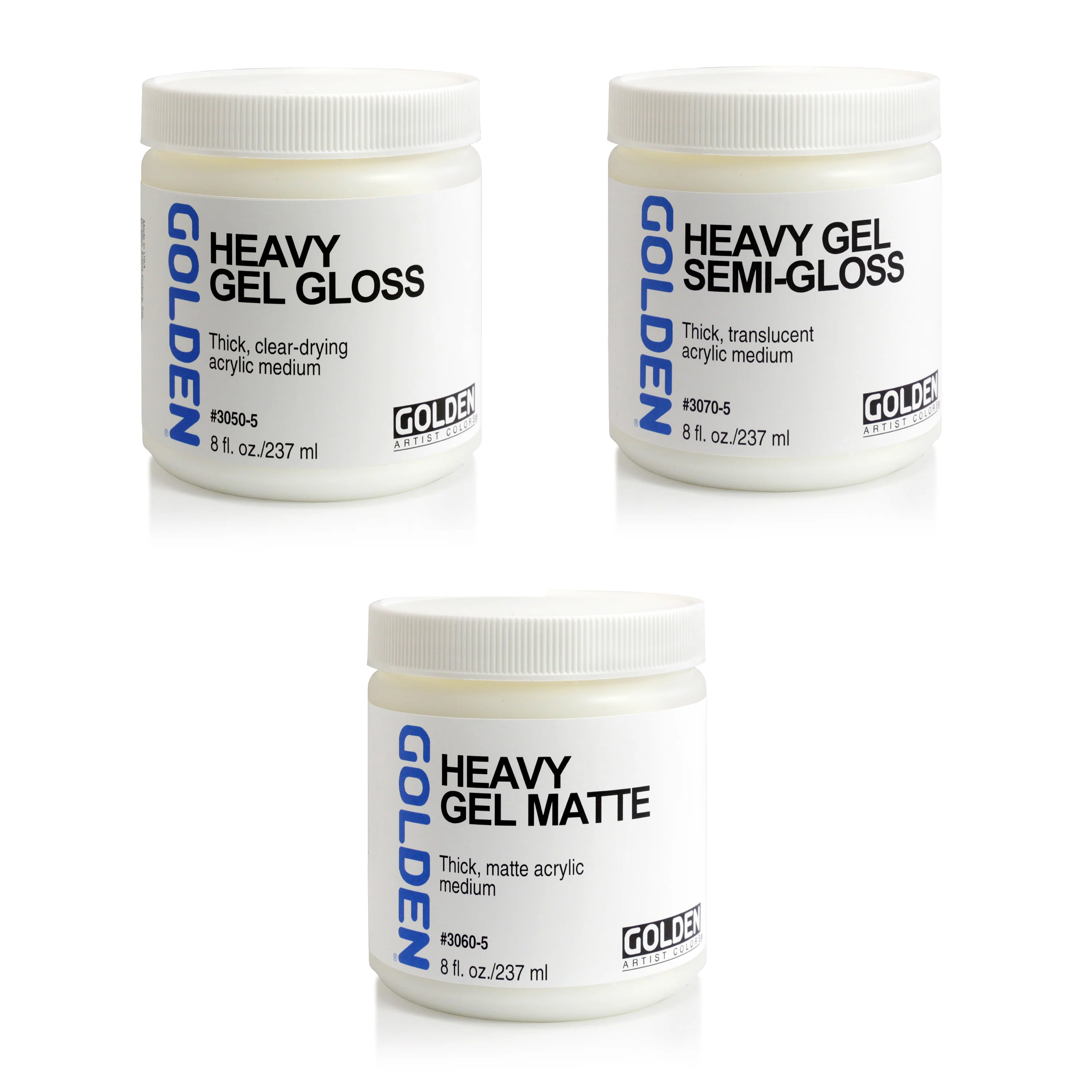 GOLDEN Heavy Gel Mediums 8oz