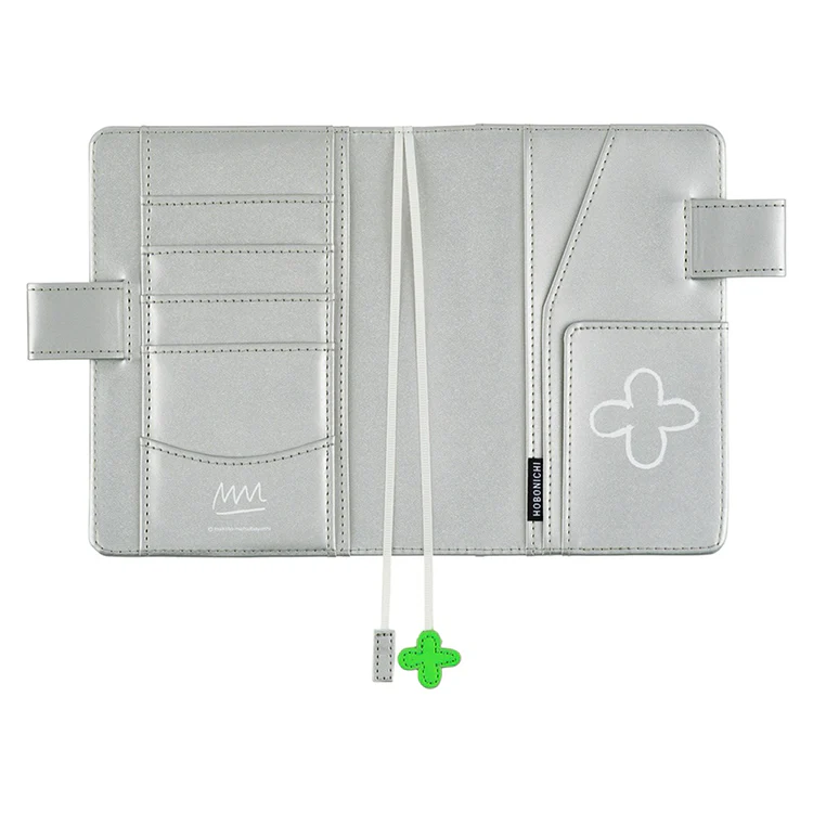 Hobonichi Original Book and Cover, A6, Makoto Matsubayashi: Silver Flowers - Image 3
