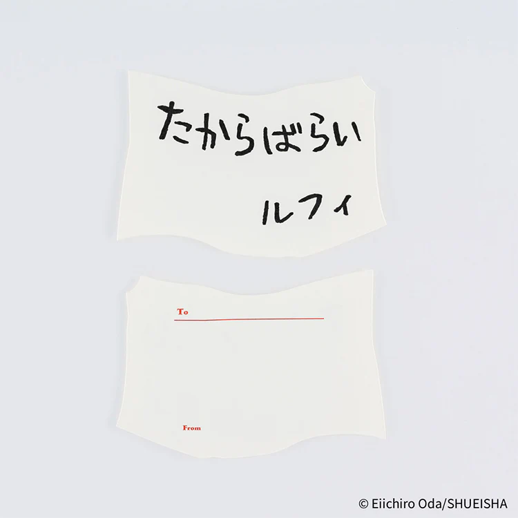 Hobonichi ONE PIECE magazine: Vivre Card & Treasure Tab Letterpress Printed Card - Image 4