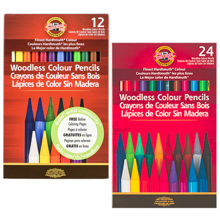 Koh-I-Noor Woodless Colored Pencil Sets