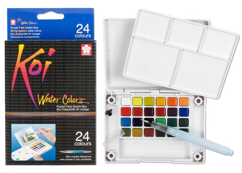 Koi Watercolors Pocket Field Sketch Box Sets - Image 3