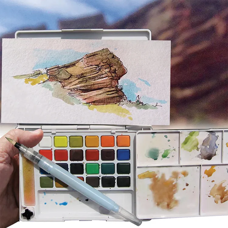 Koi Watercolors Pocket Field Sketch Box Sets - Image 6