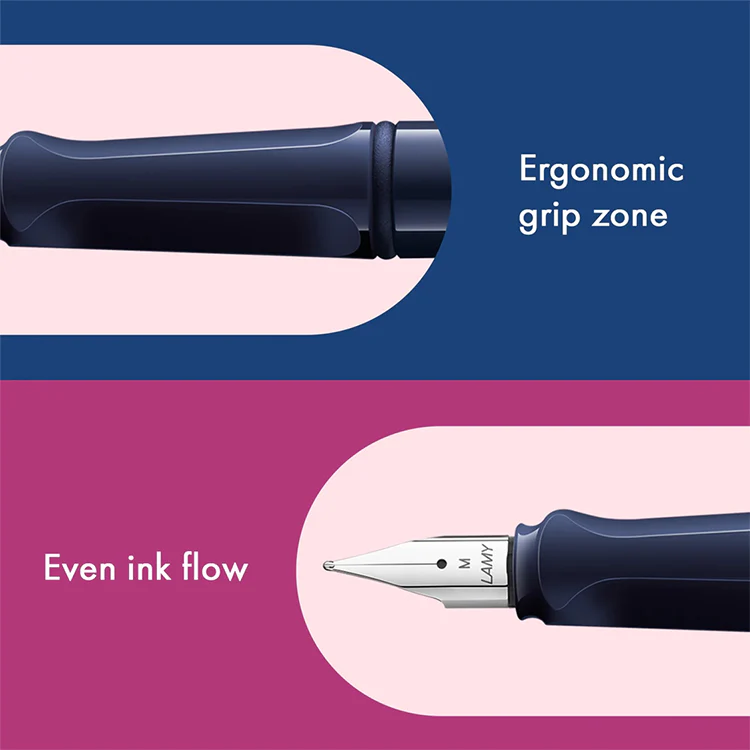 Lamy Safari Fountain Pen, Special Edition Colors, Dark Dusk - Image 4